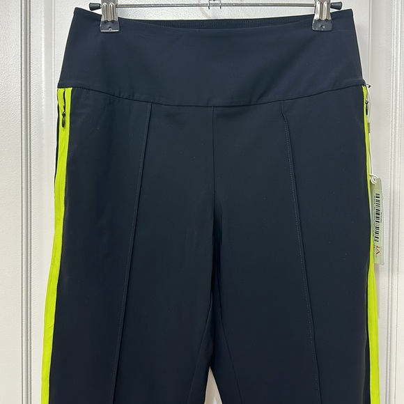 Kinona Tailored Track Golf‎ Pant. Black with neon yellow trim XS - Picture 6 of 10